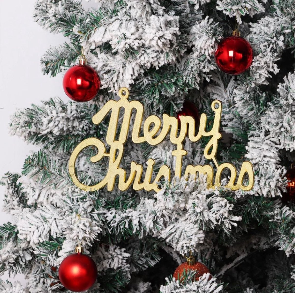 Kersthanger - kerstdecoratie -kerstboom- 2 stuks -merry christmas hanger goud -merry christmas gold-m erry christmas voor in de kerstboom -kerstboomhanger merry christmas -decoratie voor de kerstboom - Kerstboom Decoratie - Kerstsfeer – Christmas
