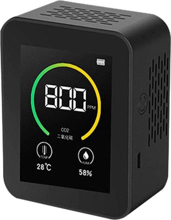 Compteur De Qualité De L'air 10 En 1 - Détecte PM2.5, HCHO, CO2, Température, Humidité, WiFi