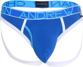 Andrew Christian Fly Brief Jock w/ Almost Naked Blauw - MAAT M - Heren Ondergoed - Jockstrap voor Man - Mannen Jock