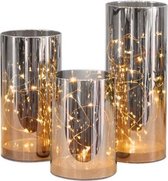 Led light glazen - Led Licht - Led Lichtslingers  - Kerstmis Decoratie - Kerst Versiering - Sfeerverlichting - Led glazen - Kerstmis Cadeau