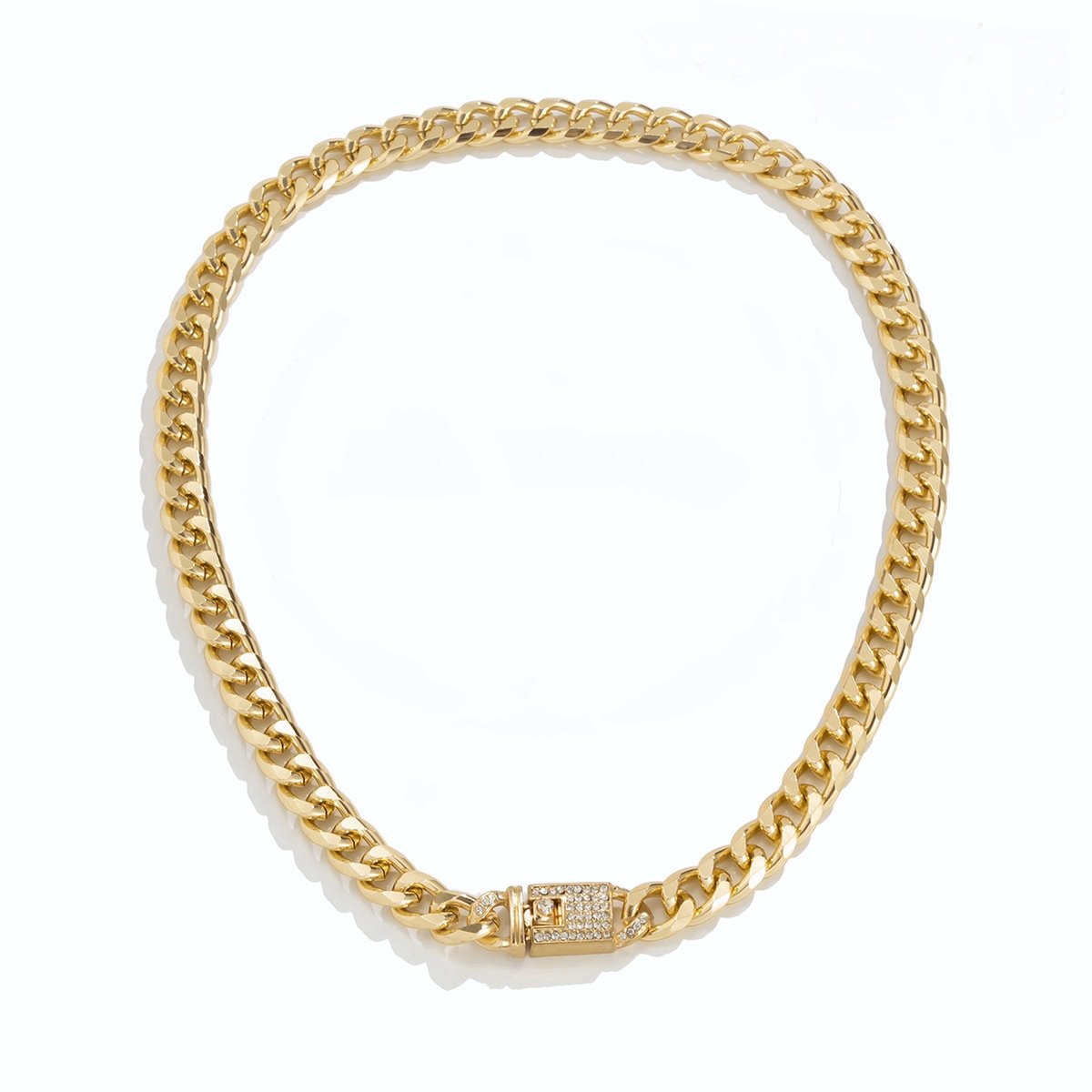 ICYBOY 18K Massieve Klassieke Heren Ketting Verguld Goud [GOLD-PLATED] [CLASSIC] [50 cm] - Cuban Link Chain Urban Necklace