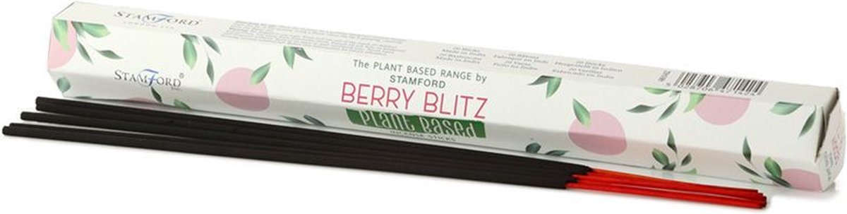 Plantaardige Wierook stokjes - Berry Blitz - Milieu vriendelijk - Handgerold