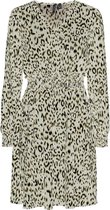 Vero Moda Jurk Vmbella  Ls Short Dress Leo  Exp 10270535 Black/green And Dames Maat - M