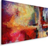 Schilderij - Hedendaagse Abstractie, Multikleur, Premium Print