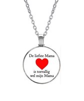 Akyol® de liefste moeder Ketting | Mama/Moeder | mama | moederdag | verjaardag | cadeau voor mama | 60 CM lang