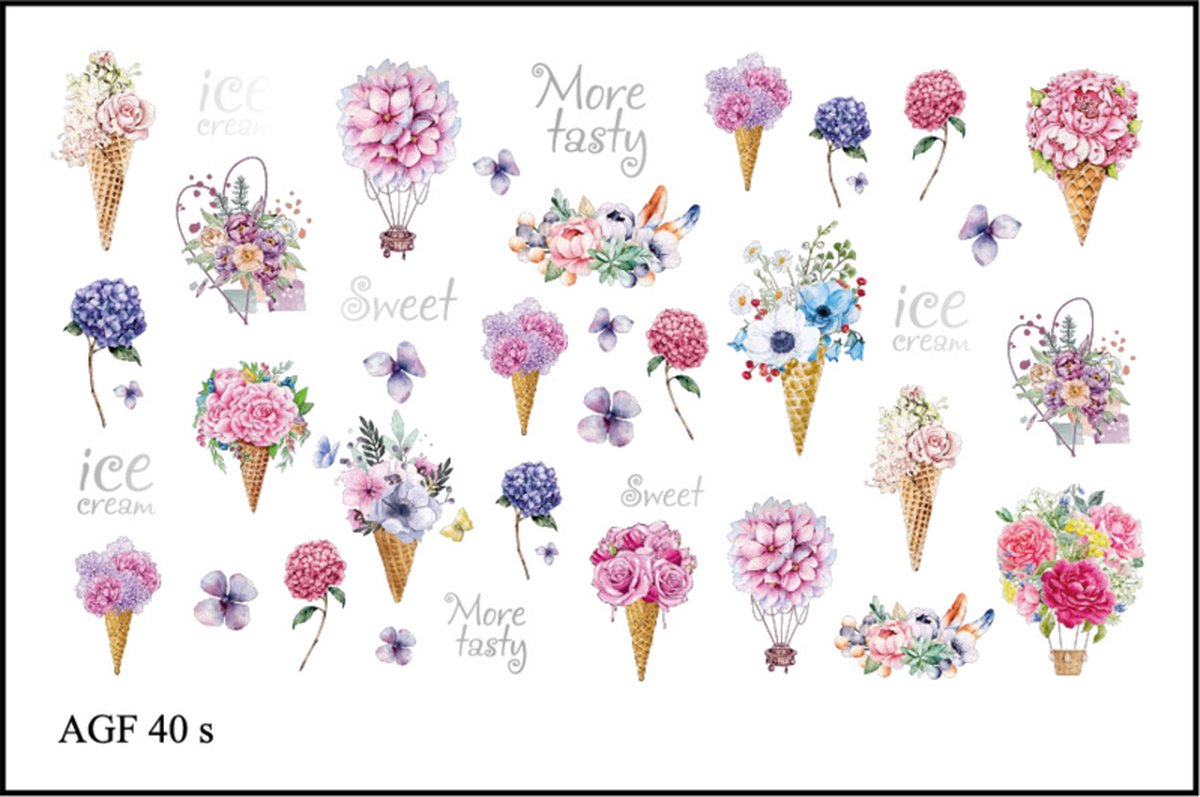 Goedkoopste Korneliya Airbrush Waterdecal met Foil AGF 40 silver