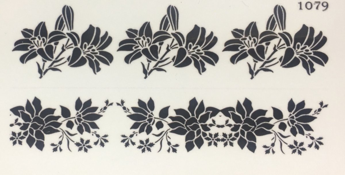 Goedkoopste Water Decal Nail Wrap 1079
