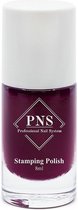 PNS Stamping Polish No.62 Burgundy Cherry