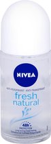 NIVEA Fresh Natural Vrouwen Rollerdeodorant 50 ml 1 stuk(s)