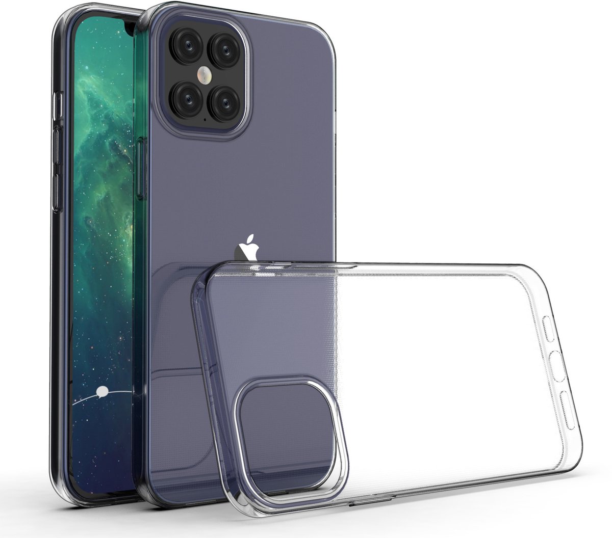 Apple iPhone 12 Pro Max Transparant Backcover hoesje - Ultradun- 8719273314289