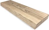 Houten plank 60 x 15 cm eiken boomstam - Houten planken voor muur - Boomstam plank - Eiken plank