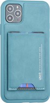 UNIQ Accessory iPhone 11 Pro Max Hard Case Backcover met pasjeshouder - Turquoise