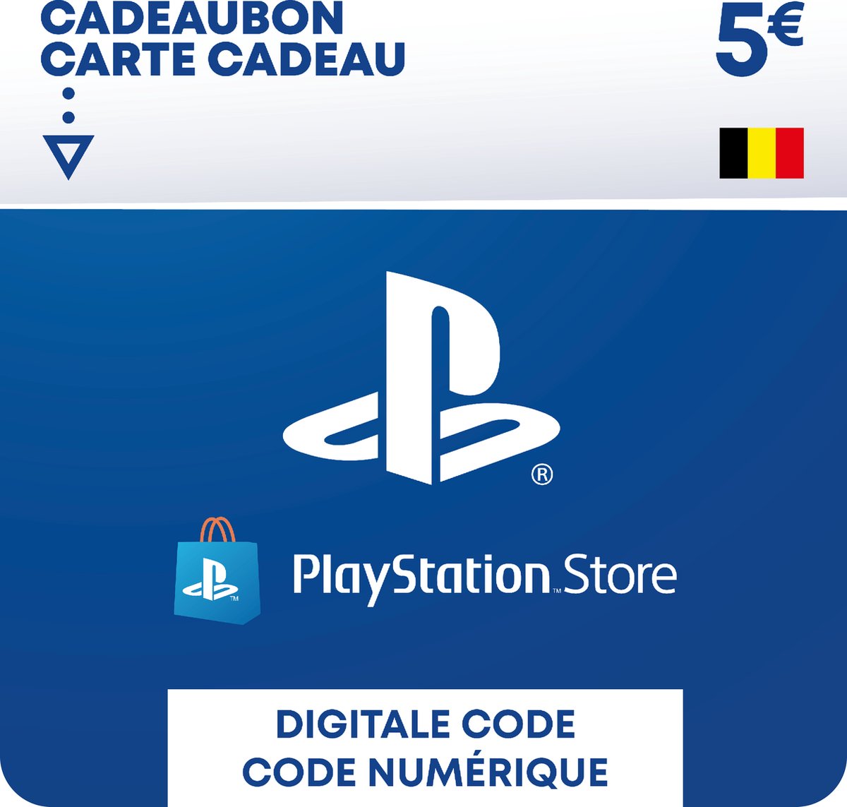 5 euro PlayStation Store tegoed - PSN Playstation Network Kaart (BE) - Sony digitaal