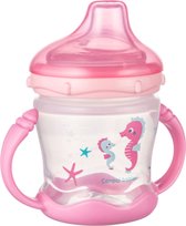 Canpol Babies  Love& Sea Antilekbeker Siliconen Tuit roze-  180ml -9m+ 9+ manden