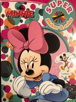 kleurboek disney minnie mouse met stickers - minnie mouse kleurboek