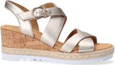 Gabor 832 Sandalen - Met Sleehak - Dames - Beige - Maat 42,5