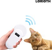 LORIOTH® Dier Chip Reader - Lezen Dier Chips - Chipreader voor Alle (Huis)dieren - Katten/Honden/Kippen - Draagbare Chiplezer - Wit