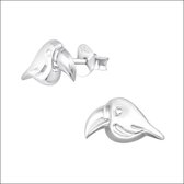 Aramat jewels ® - Oorbellen vogel toekan 925 zilver 11x6mm