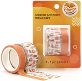 Sinaasappel print geur | washi tape | 10mm - 4.5m / 20mm - 4.5m