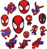 Spider Man Series -14 delige set -stof & strijk applicatie