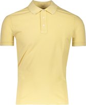 Jacob Cohën Polo Geel Geel Getailleerd - Maat XXL - Heren - Lente/Zomer Collectie - Katoen;Elastaan