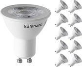 Kalenzoo - Lot van 10 LED lampen 6W equivalent 60W Spot GU10 Koud Wit 6000K niet dimbaar