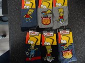 Kindersokken Simpsons 6 stuks met verschillende prints maat 31-34