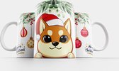 Mok shiba inu/akita inu kerstmis/merry Christmas