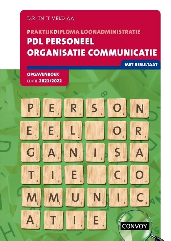 PDL Personeel Organisatie Communicatie 2021-2022 Opgavenboek - cover