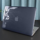 Macbook Case Cover Hoes voor Macbook Air 13 inch t/m 2017 A1466 - A1369 - Laptop Cover - Hard Shell - Doorzichtig Zwart