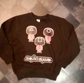 Squid Game sweater zwart maat 128