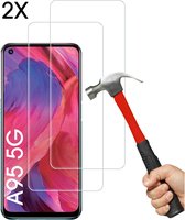 OPPO A95 5G Screenprotector 2X - Tempered Glass - OPPO A95 5G beschermglas - 2PACK - EPICMOBILE