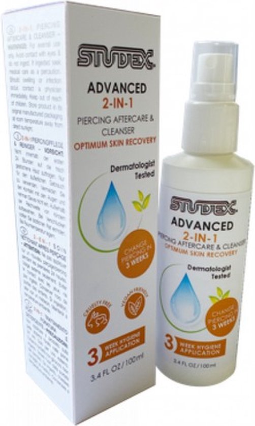 Studex Naverzorging Oorgaatjes En Piercings - 100ml - Nazorg voor Piercings