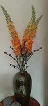 Zijden boeket oranje grote bloem 50*9cm
