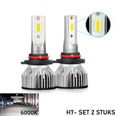 H7 LED lamp 18000 Lumen 6000k Helder Wit (set 2 stuks) incl CANbus EMC CHip Ultra-bright Wit, COB CHIP 72 Watt Motor - Auto - Scooter - Motor - Dimlicht - Grootlicht - Koplampen -