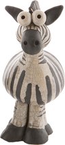 Raku Comix - Crazy Zebra - raku geglazuurd beeld