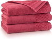 Zwoltex - Carlo - Luxe handdoek - Donkerroze - Antibacterieel - 100% Egyptisch katoen - 8 stuks - 50x100 cm