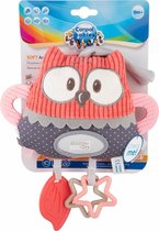 Canpol Babies Zacht educatief speelgoed voor kinderwagen / kinderbed Pastel Friends - koraal, 0m+, 200 x 250 mm 0+ maanden