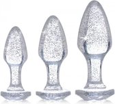 Glitter Gem Anaalplug Set - Zilver - Sextoys - Anaal Toys