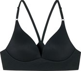 SCHIESSER Invisible Soft dames Lounge BH - voorgevormd met beugel - zwart - Maat: 70C