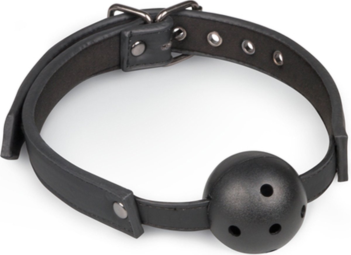 Ball Gag Met Pvc Bal Zwart Bdsm Bondage Bdsm Zweepjes En