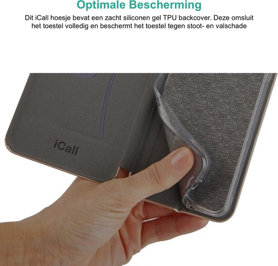 Étui pour iPhone 13 Pro - Étui portefeuille - Or rose - Avec protecteur d'écran complet et protecteur d'écran pour appareil photo