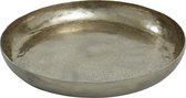 Decoratief dienblad - Blisse Gold aluminium hammered bowl round - Large - Diameter 40 cm