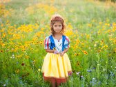 Prinsessenjurk meisje 5-6 jaar - Prinsessenjurk verkleedkleding - Prinsessenjurk - Sneeuw Witje - prinses - verkleden