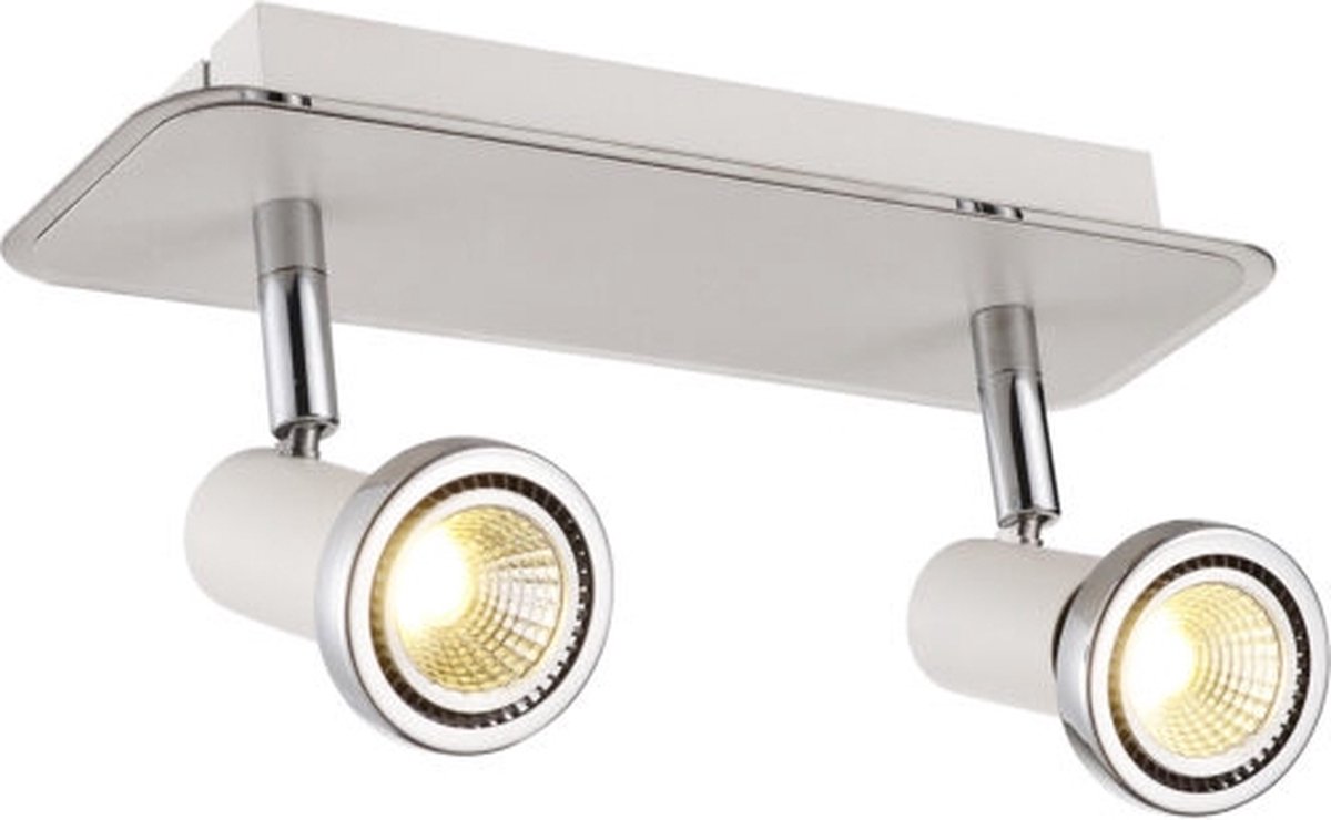 Fantasia Xzibit Spot Inclusief Driver 2Xgu10 5W Wit/Chroom
