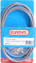 Trommelrem kabelkit Elvedes 1700mm / 2250mm RVS - zilver (op kaart)