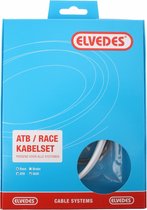 Schakel kabelkit Elvedes ATB / race compleet - wit (in doosje)