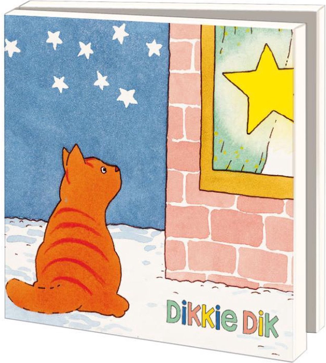 Bekking & Blitz - Kerstkaartenmapje - Set Kerstkaarten - Kunstkaarten - 10 stuks - Inclusief enveloppen - Uniek design - Dikkie Dik - Jet Boeke