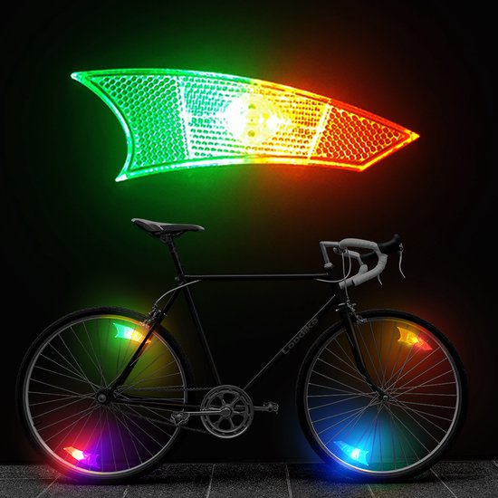 PVC Avertissement lumières Roue Réfléchissant Vélo De Montagne Vélo Spoke Réflecteur