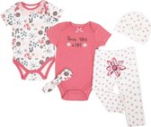 Soft Touch - Baby Kledingset - Geschenkset - Layette - 5 delig - Maat: 0-3 mnd